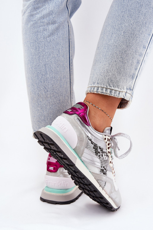  modeļa apavi sporta apavi  D.Franklin DFSH378006 Sudraba krāsas