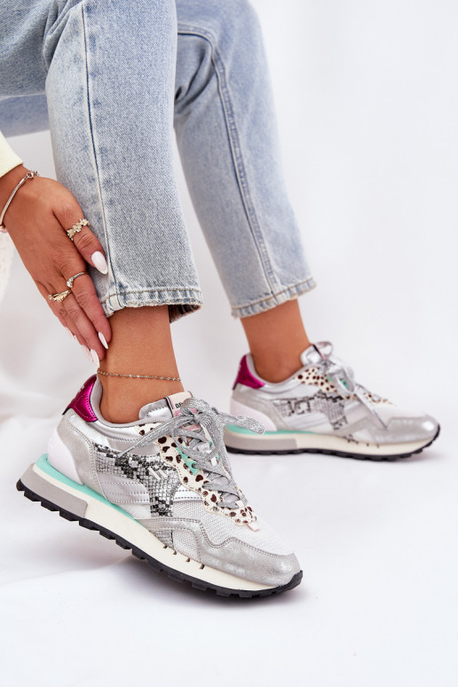  modeļa apavi sporta apavi  D.Franklin DFSH378006 Sudraba krāsas