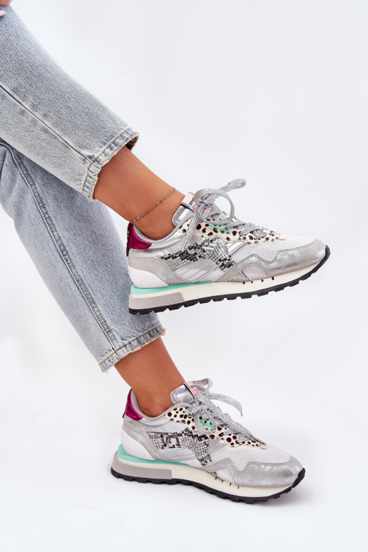  modeļa apavi sporta apavi  D.Franklin DFSH378006 Sudraba krāsas