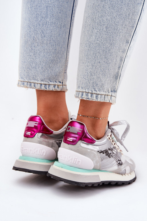  modeļa apavi sporta apavi  D.Franklin DFSH378006 Sudraba krāsas