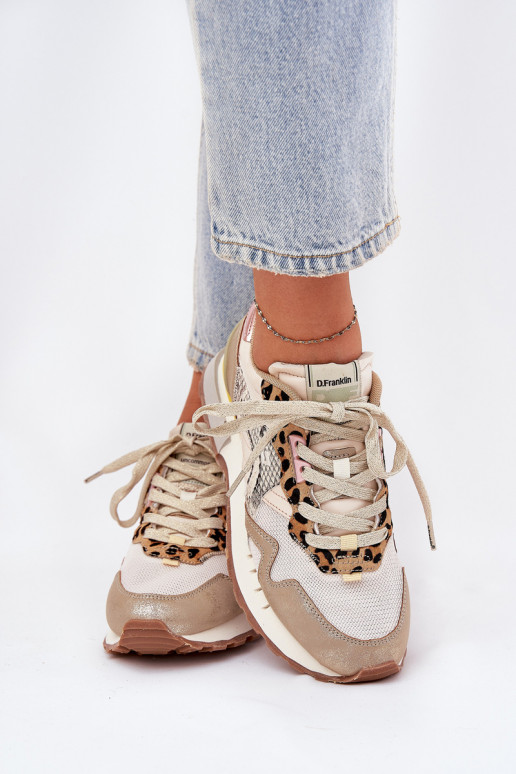  modeļa apavi sporta apavi  D.Franklin DFSH378006 Zelta krāsas