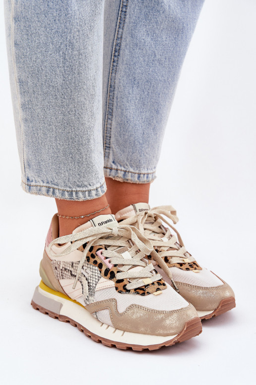  modeļa apavi sporta apavi  D.Franklin DFSH378006 Zelta krāsas