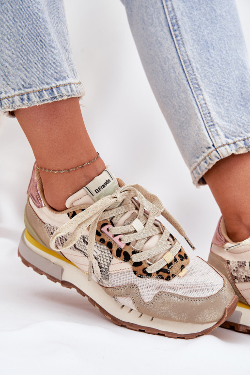  modeļa apavi sporta apavi  D.Franklin DFSH378006 Zelta krāsas