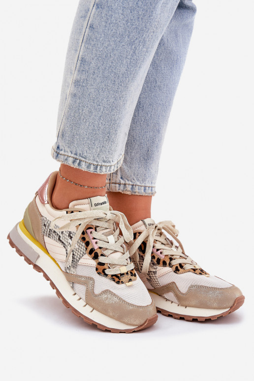  modeļa apavi sporta apavi  D.Franklin DFSH378006 Zelta krāsas