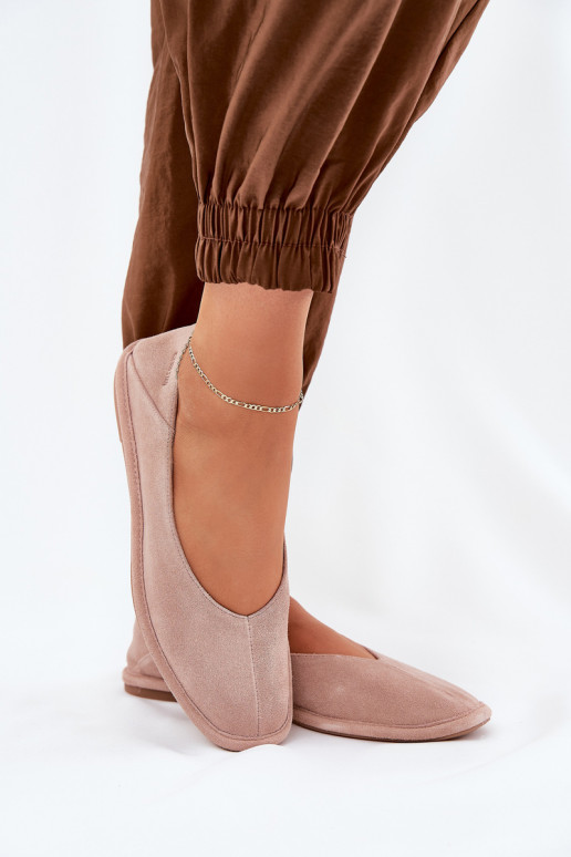 Zamšādas balerīnas  Big Star RR274081 Rozā krāsas Zamšādas balerīnas  Big Star RR274081 Rozā krāsas