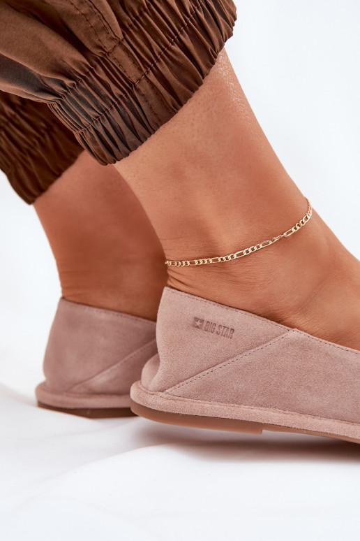 Zamšādas balerīnas  Big Star RR274081 Rozā krāsas Zamšādas balerīnas  Big Star RR274081 Rozā krāsas