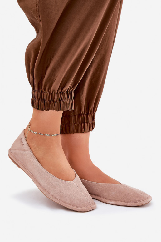 Zamšādas balerīnas  Big Star RR274081 Rozā krāsas Zamšādas balerīnas  Big Star RR274081 Rozā krāsas