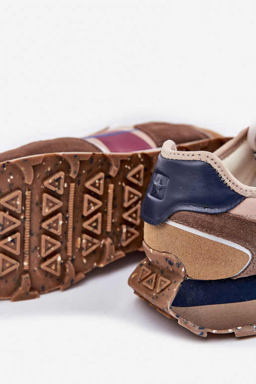 zamšādas  modeļa apavi  ar platformu Big Star RR174475 Hi-Poly System smilšu krāsas zamšādas  modeļa apavi  ar platformu Big Star RR174475 Hi-Poly System smilšu krāsas