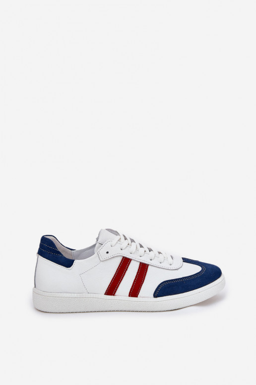 Zazoo N1068     modeļa apavi  Baltas-tumši zilas krāsas