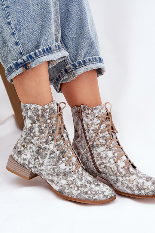    Sieviešu puszābaki ar platiem papēžiem  06391-25 smilšu krāsas