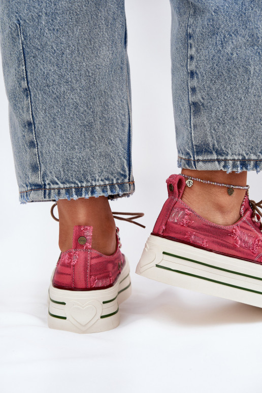 sieviešu puszābaki ar platformu GOE RR2N4104 sarkanas krāsas