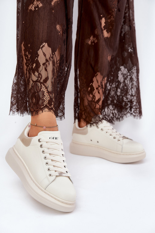    modeļa apavi  ar platformu GOE RR2N4004 smilšu krāsas