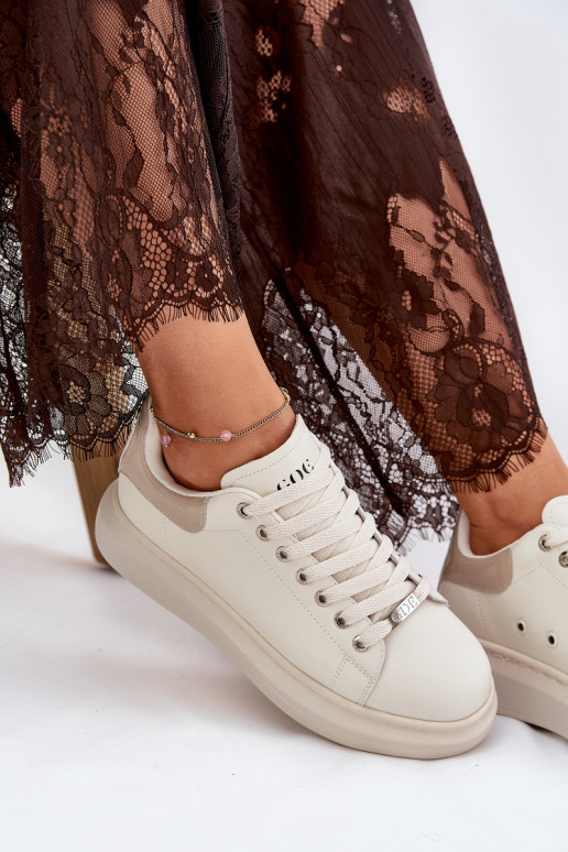    modeļa apavi  ar platformu GOE RR2N4004 smilšu krāsas