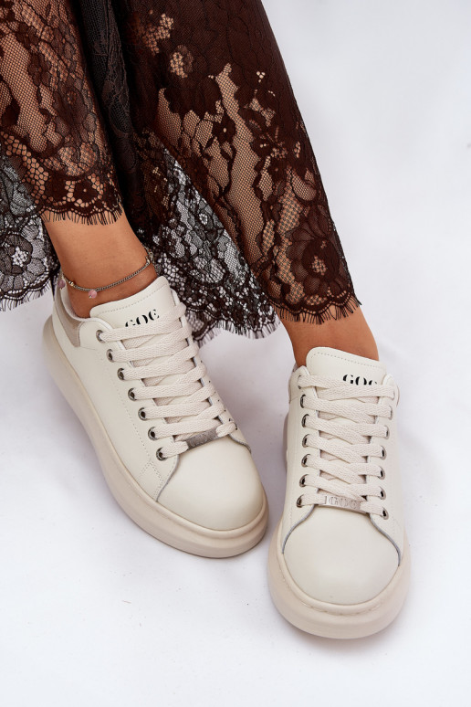    modeļa apavi  ar platformu GOE RR2N4004 smilšu krāsas