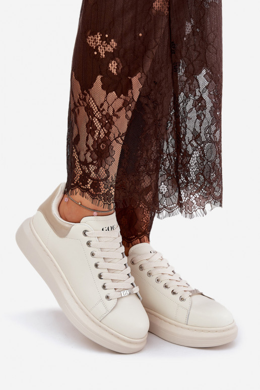    modeļa apavi  ar platformu GOE RR2N4004 smilšu krāsas