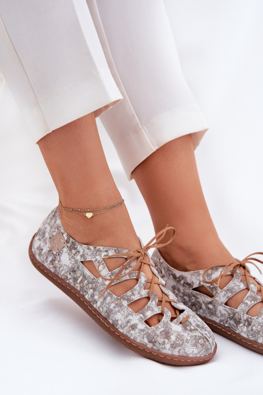 Balerīnas   06835-25/00-1 Zelta krāsas Balerīnas   06835-25/00-1 Zelta krāsas