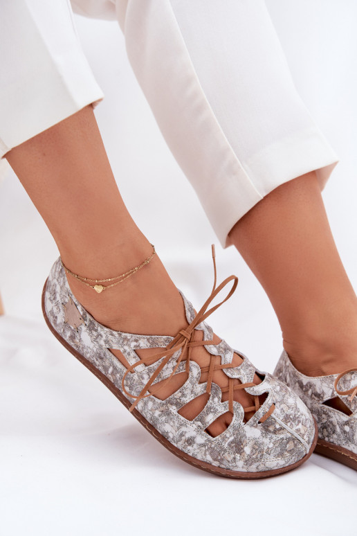 Balerīnas   06835-25/00-1 Zelta krāsas Balerīnas   06835-25/00-1 Zelta krāsas