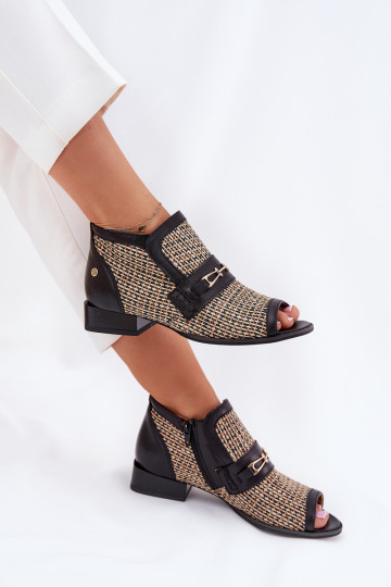 sieviešu zābaki  Z Odkrytymi Palcami  06934-39/00-1 -smilšu krāsas