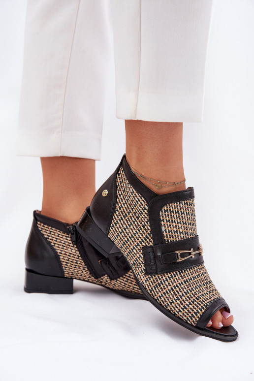 sieviešu zābaki  Z Odkrytymi Palcami  06934-39/00-1 -smilšu krāsas