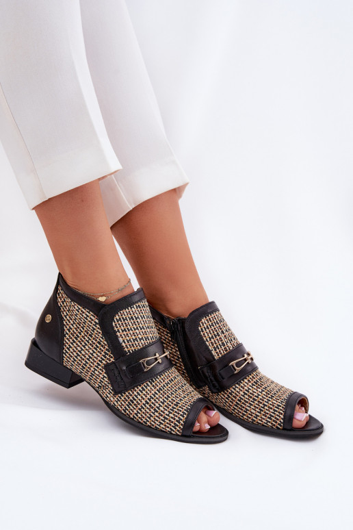 sieviešu zābaki  Z Odkrytymi Palcami  06934-39/00-1 -smilšu krāsas