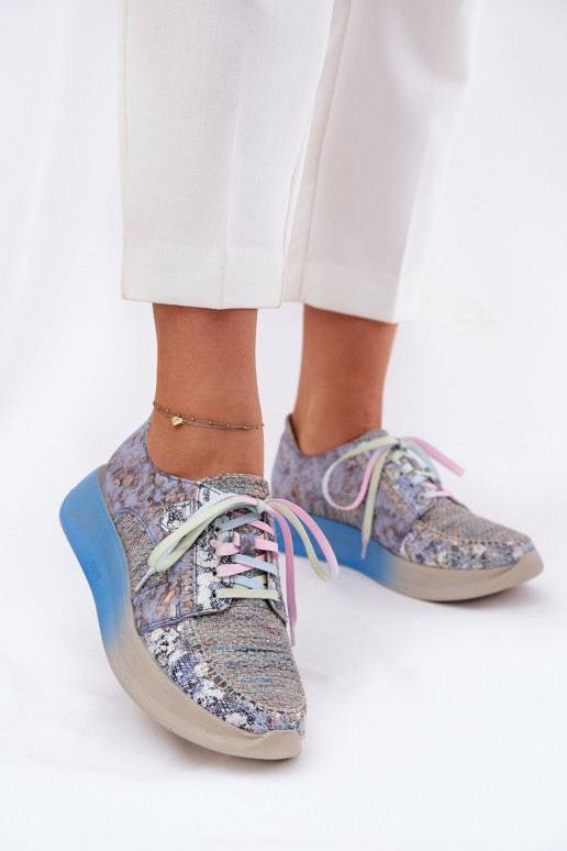 apavi  modeļa apavi  ar platformu  06776A-06 Zilas krāsas   apavi  modeļa apavi  ar platformu  06776A-06 Zilas krāsas