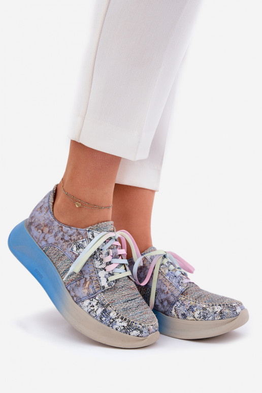 apavi  modeļa apavi  ar platformu  06776A-06 Zilas krāsas   apavi  modeļa apavi  ar platformu  06776A-06 Zilas krāsas