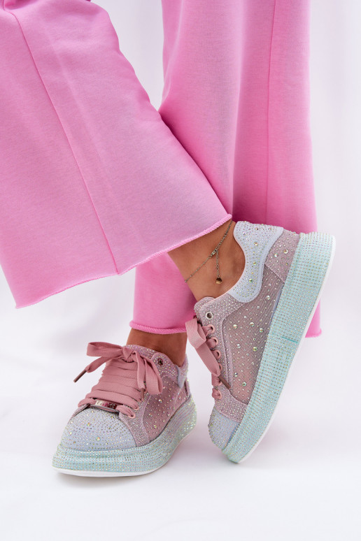 Dekorētas  modeļa apavi ar platformu GOE RR2N4009 Dažādu krāsu