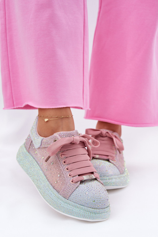 Dekorētas  modeļa apavi ar platformu GOE RR2N4009 Dažādu krāsu