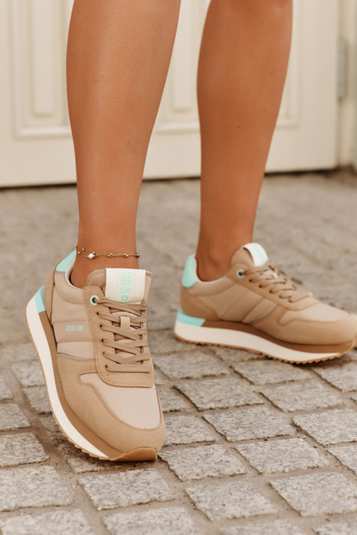 zamšādas  modeļa apavi  Big Star RR274A048 HI-POLY SYSTEM smilšu krāsas