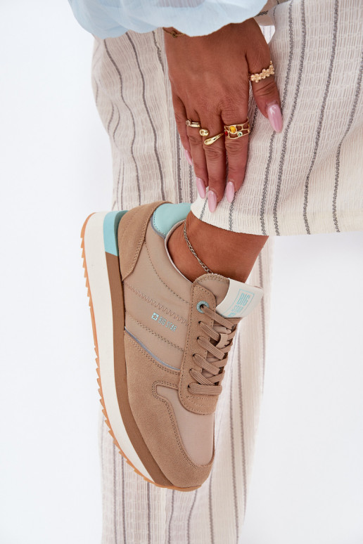 zamšādas  modeļa apavi  Big Star RR274A048 HI-POLY SYSTEM smilšu krāsas