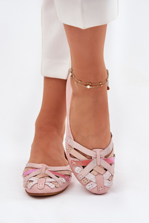 Balerīnas   01358-51 Rozā krāsas  Balerīnas   01358-51 Rozā krāsas