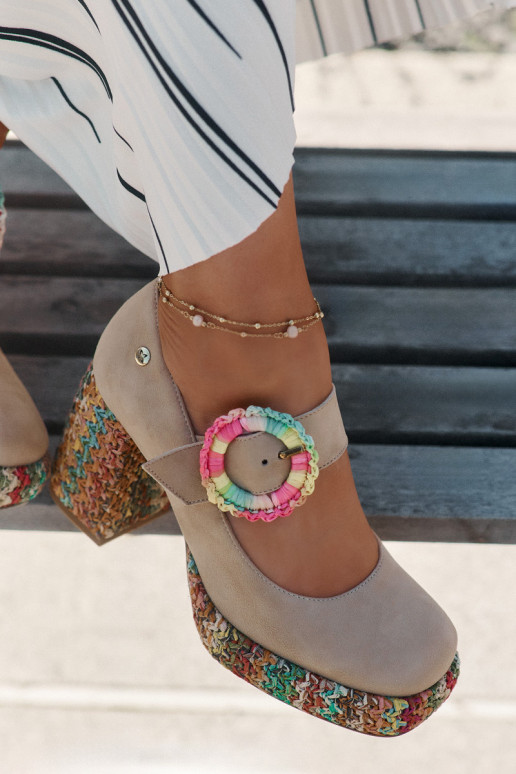 Kurpes  ar papēdi   06839-04 smilšu krāsas Kurpes  ar papēdi   06839-04 smilšu krāsas