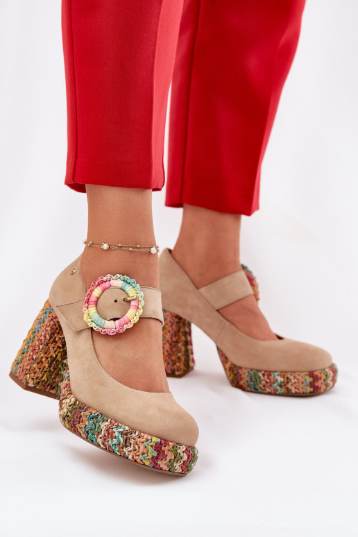 Kurpes  ar papēdi   06839-04 smilšu krāsas Kurpes  ar papēdi   06839-04 smilšu krāsas