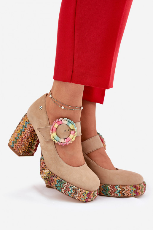 Kurpes  ar papēdi   06839-04 smilšu krāsas Kurpes  ar papēdi   06839-04 smilšu krāsas