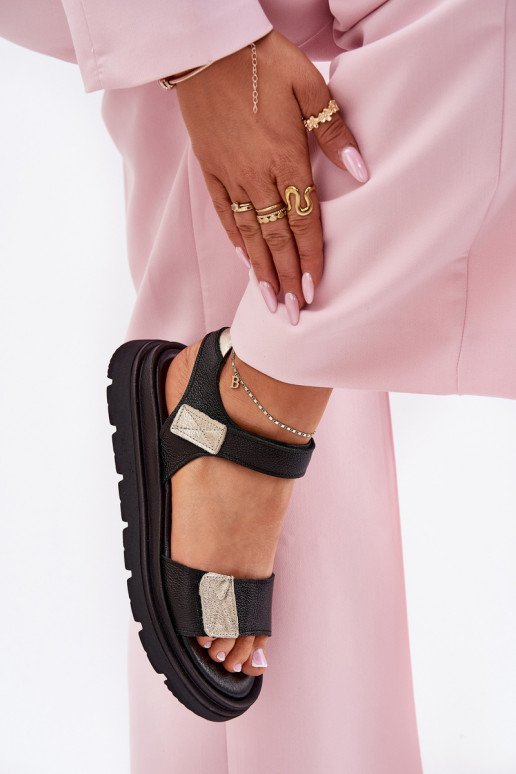 Sieviešu basenes   ar platformu Zazoo 40443 Melns Sieviešu basenes   ar platformu Zazoo 40443 Melns