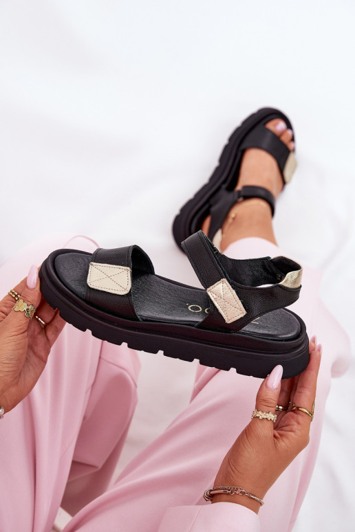 Sieviešu basenes   ar platformu Zazoo 40443 Melns Sieviešu basenes   ar platformu Zazoo 40443 Melns