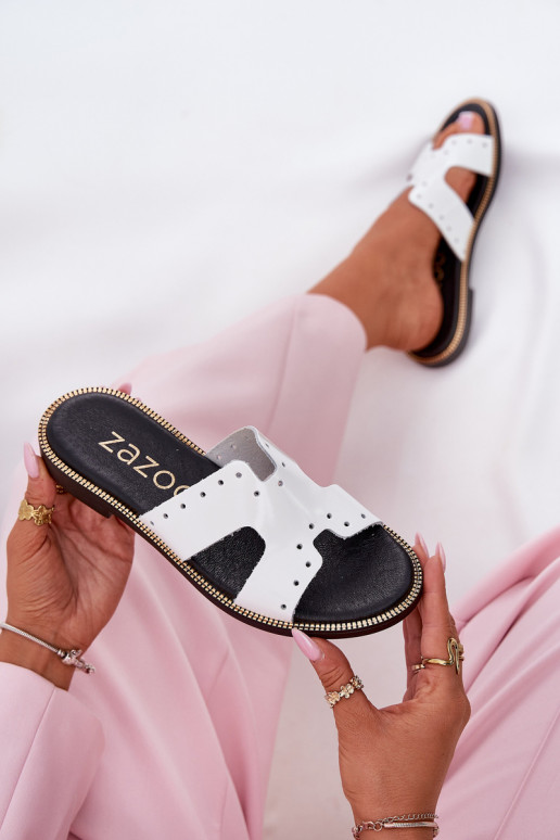 Zazoo 40326 Laque  Čības  baltas krāsas Zazoo 40326 Laque  Čības  baltas krāsas