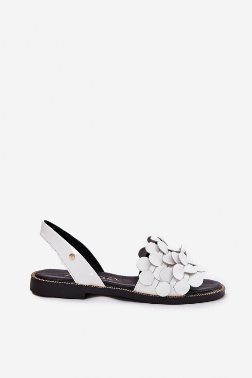 Sieviešu basenes  ar platiem papēžiem Zazoo 40425 baltas krāsas Sieviešu basenes  ar platiem papēžiem Zazoo 40425 baltas krāsas