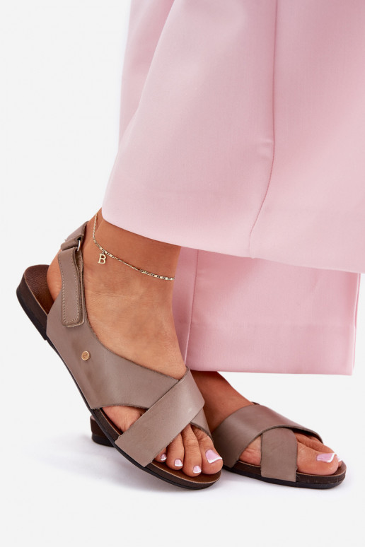 Sieviešu basenes  ar lipīgām aizdarēm Zazoo 40141 smilšu krāsas Sieviešu basenes  ar lipīgām aizdarēm Zazoo 40141 smilšu krāsas