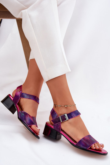 Sieviešu basenes   ar papēdi  N6802-15 rozā krāsas