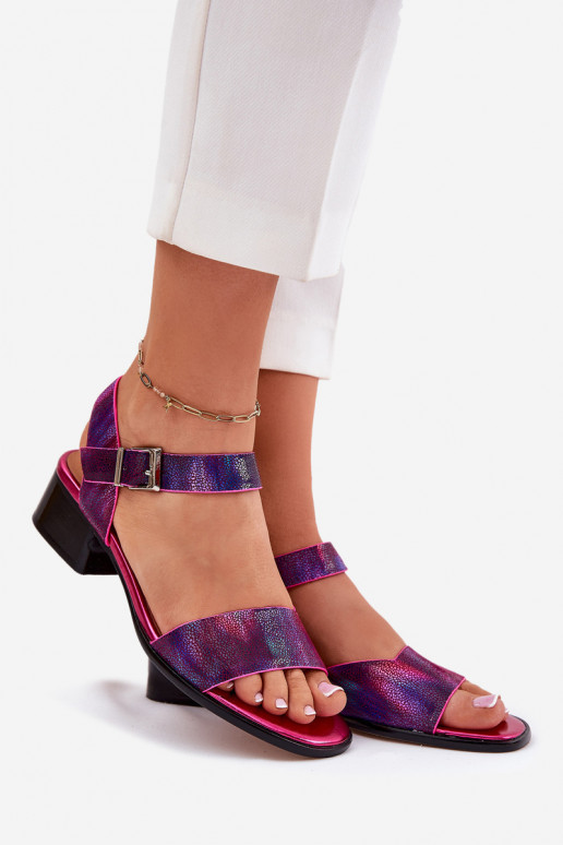 Sieviešu basenes   ar papēdi  N6802-15 rozā krāsas Sieviešu basenes   ar papēdi  N6802-15 rozā krāsas