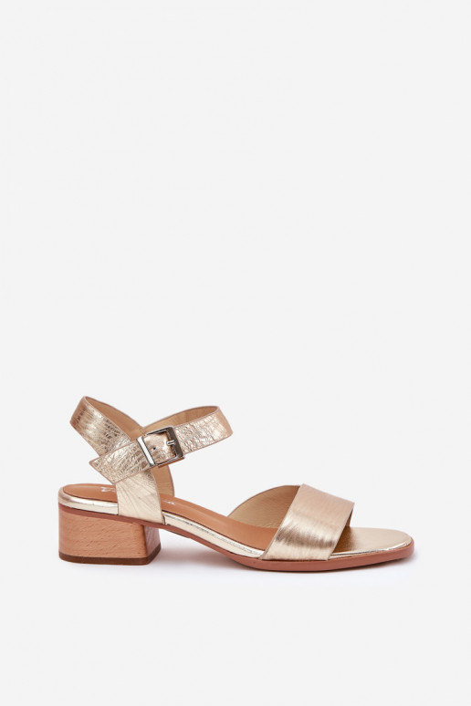 Sieviešu basenes   ar papēdi  N6802-25 Zelta krāsas Sieviešu basenes   ar papēdi  N6802-25 Zelta krāsas