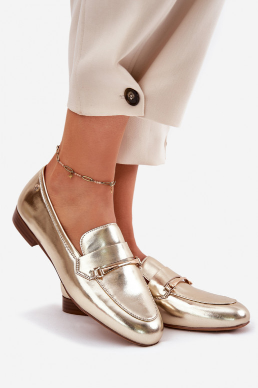 apavi sieviešu mokasīni  K6809-25 Zelta krāsas   apavi sieviešu mokasīni  K6809-25 Zelta krāsas