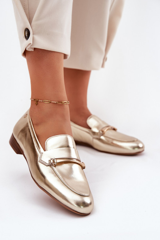 apavi sieviešu mokasīni  K6809-25 Zelta krāsas   apavi sieviešu mokasīni  K6809-25 Zelta krāsas