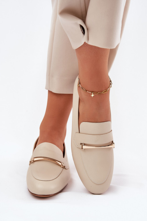 apavi sieviešu mokasīni  K6809-04 smilšu krāsas   apavi sieviešu mokasīni  K6809-04 smilšu krāsas
