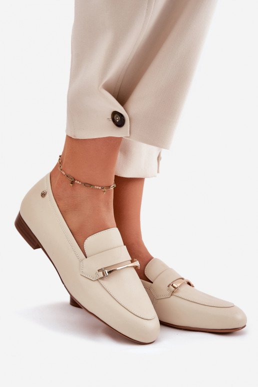 apavi sieviešu mokasīni  K6809-04 smilšu krāsas   apavi sieviešu mokasīni  K6809-04 smilšu krāsas