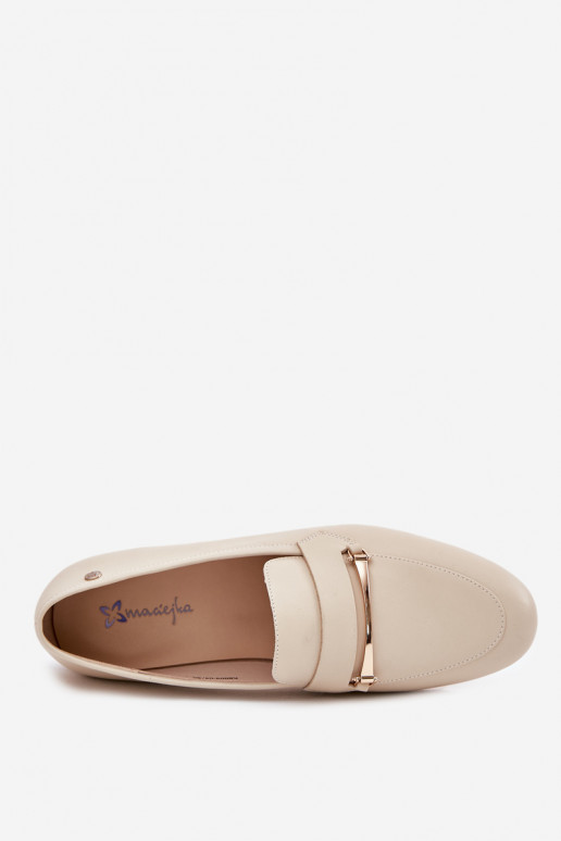 apavi sieviešu mokasīni  K6809-04 smilšu krāsas   apavi sieviešu mokasīni  K6809-04 smilšu krāsas