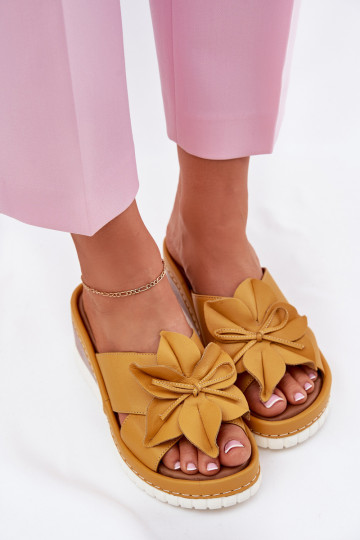 Čibas no dabīgas ādas     Artiker 52C0504 Dzelteni