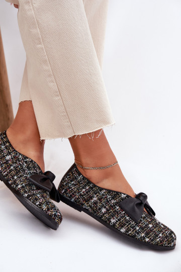 Balerīnas  ar bantītēm Laura Messi 2921 Melns