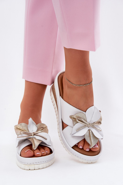 Čibas no dabīgas ādas     Artiker 52C0537 baltas krāsas